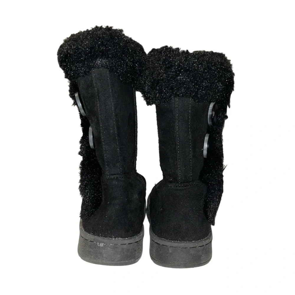 SO Sophia Girl's Black Winter Boots Size 13